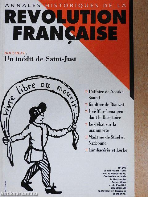 Annales Historiques de la Revolution Francaise Janvier-Mars 1997