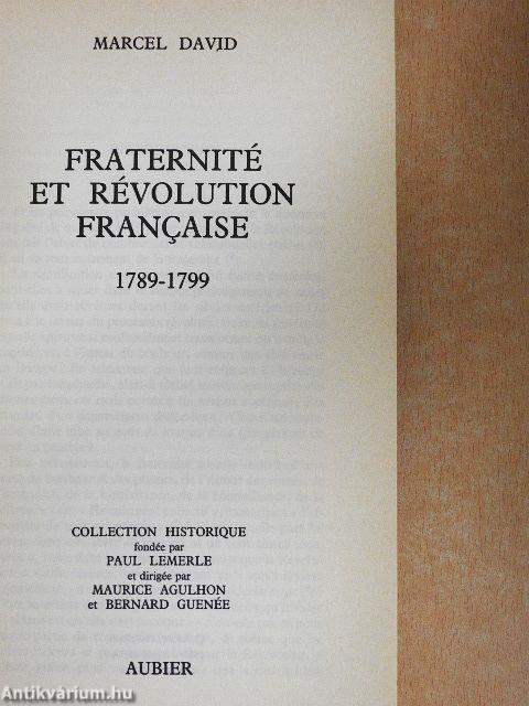 Fraternité et Révolution francaise
