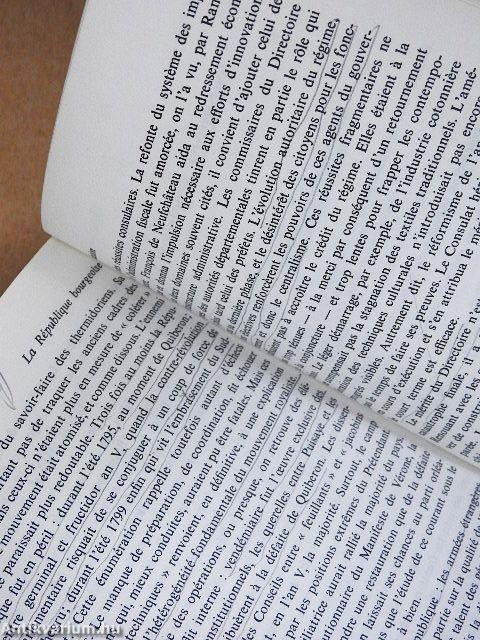 La République bourgeoise de Thermidor á Brumaire 1794-1799