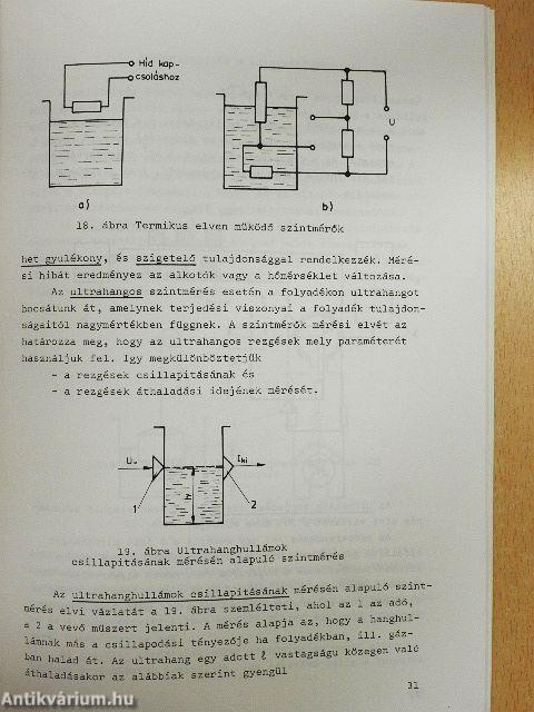 Sűrűség- és szintmérés műszerei és mérései