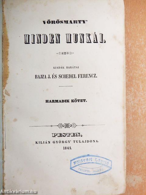 Vörösmarty minden munkái III-IV.