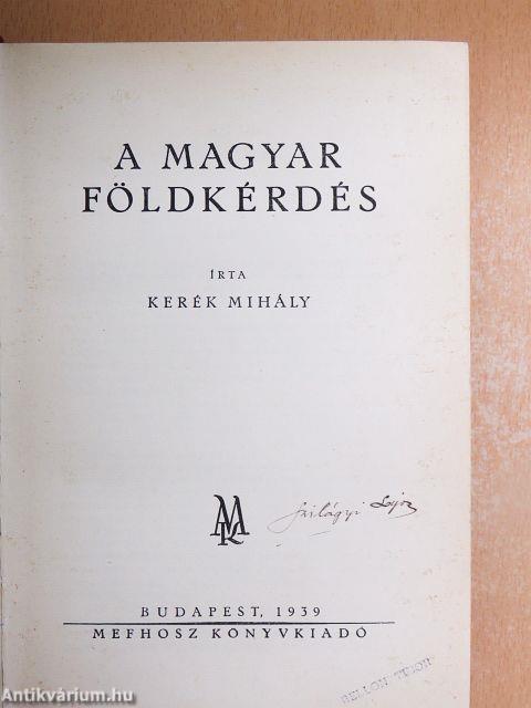A magyar földkérdés