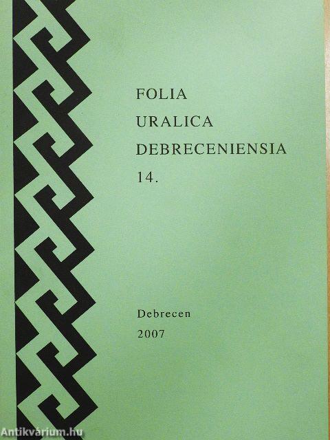 Folia Uralica Debreceniensia 14.