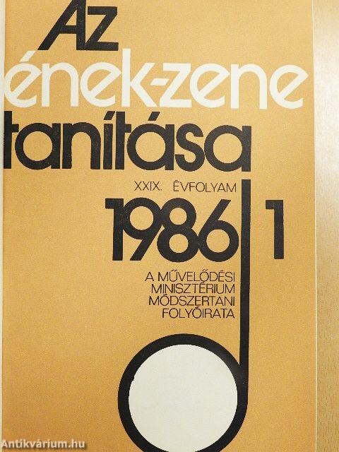 Az ének-zene tanítása 1986-1987/1-6.