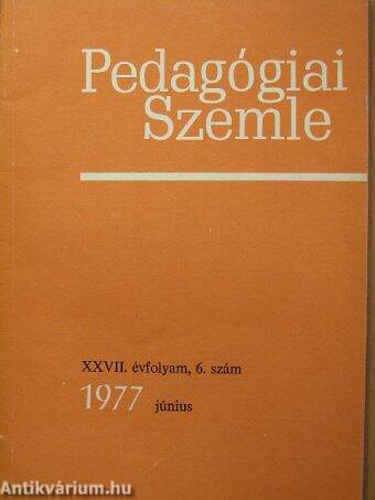 Pedagógiai szemle 1977. június