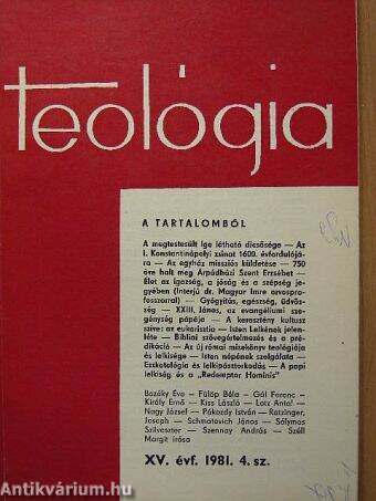 Teológia 1981/4.