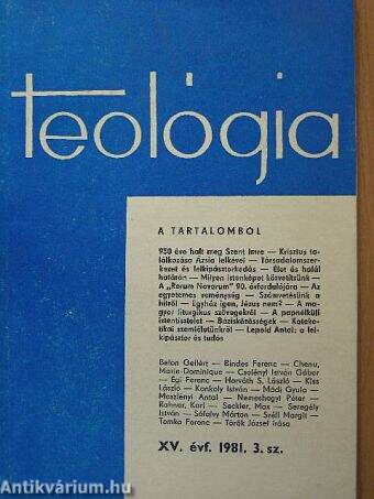 Teológia 1981/3.