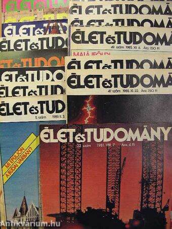 Élet és Tudomány 1981-1991. (vegyes számok, 16 db)