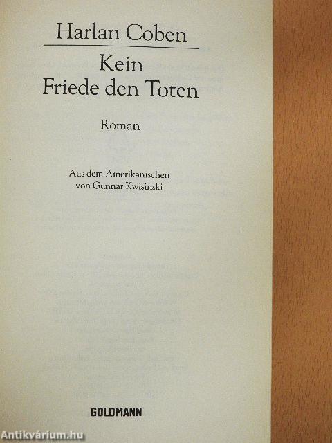 Kein Friede den Toten