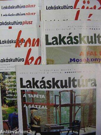 Lakáskultúra 1997., 1998., 2000., 2002. (vegyes számok) (9 db)