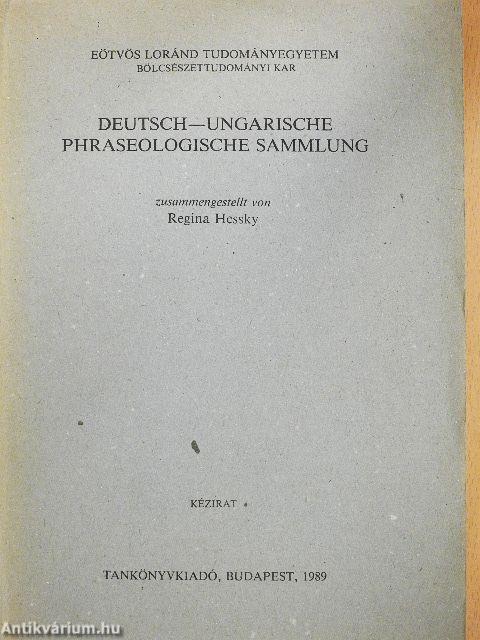 Deutsch-Ungarische phraseologische sammlung