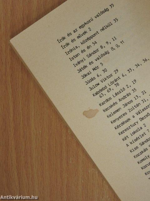 Sőtér István irodalmi munkássága