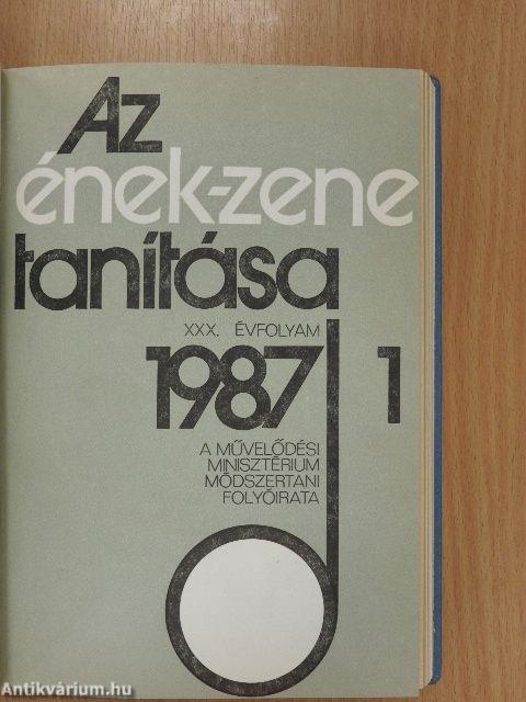 Az ének-zene tanítása 1986-1987/1-6.