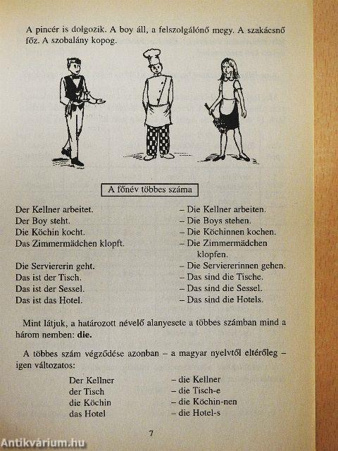 Német nyelv a vendéglátásban, az idegenforgalomban és a kereskedelemben