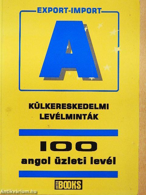 100 angol üzleti levél