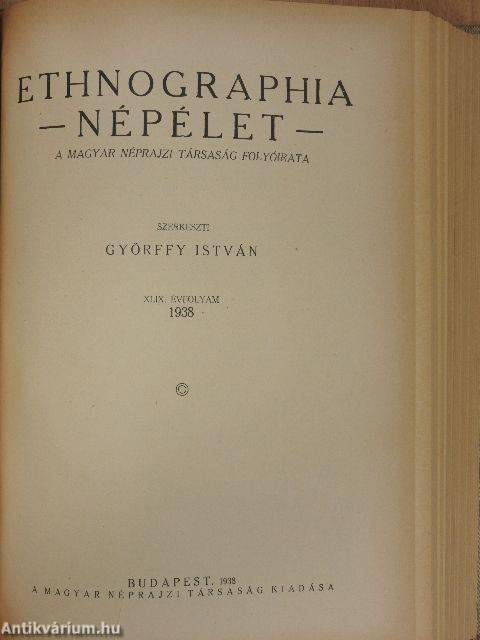 Ethnographia - Népélet 1937-1938/1-4.