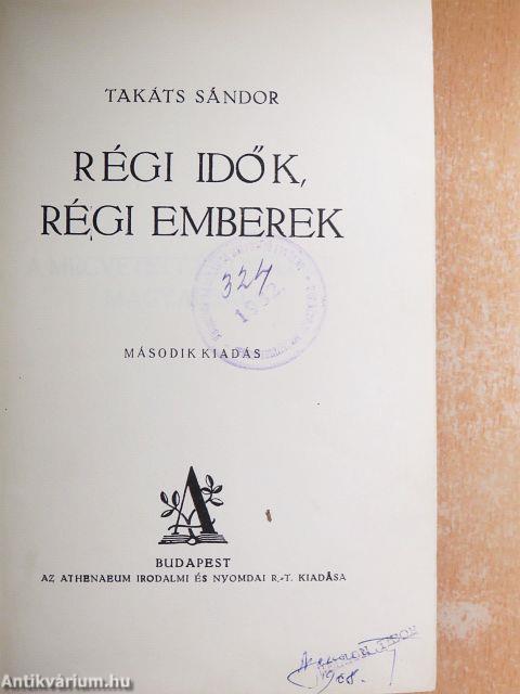 Régi idők, régi emberek