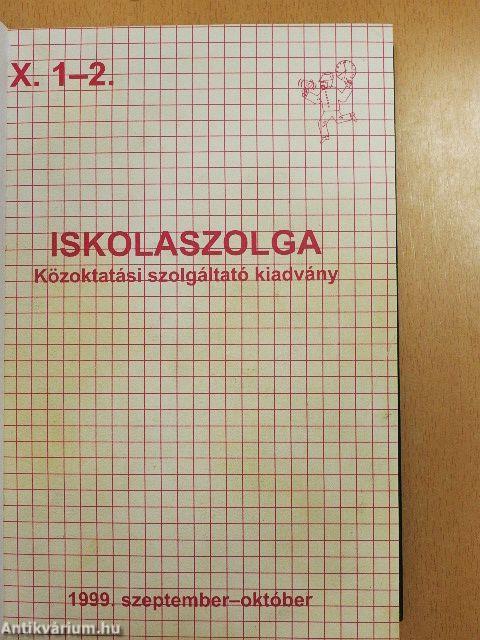 Iskolaszolga 1999. szeptember - 2000. június