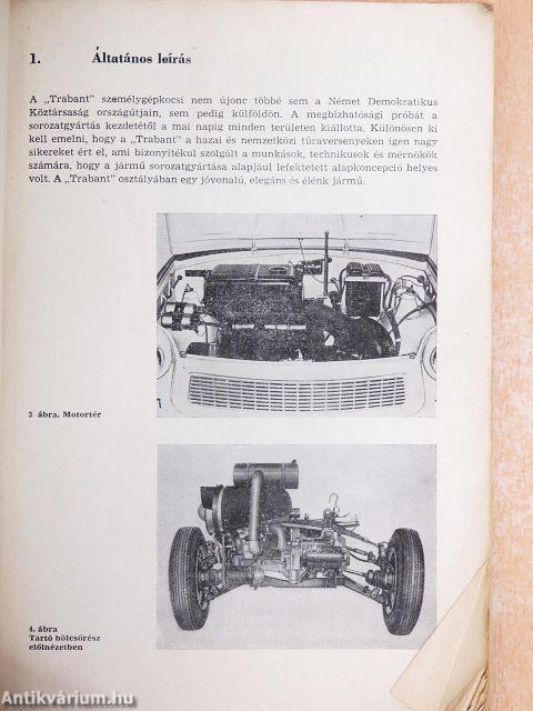 "Trabant 601" személygépkocsi kezelési útmutatója
