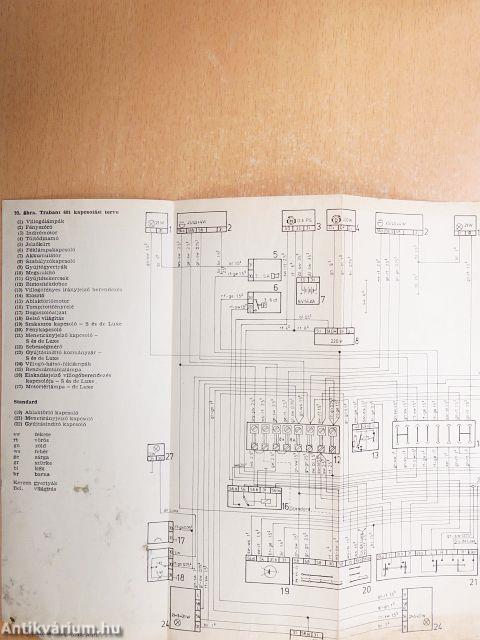 "Trabant 601" személygépkocsi kezelési útmutatója