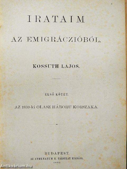 Irataim az emigráczióból I-III.