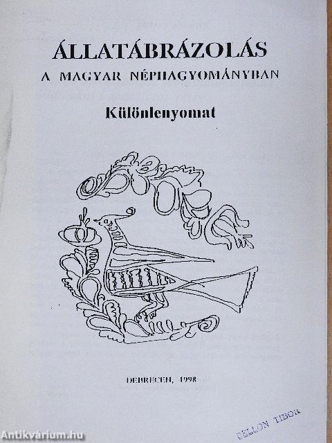 A népi ornamentika terminológiájának állatokkal kapcsolatos rétege