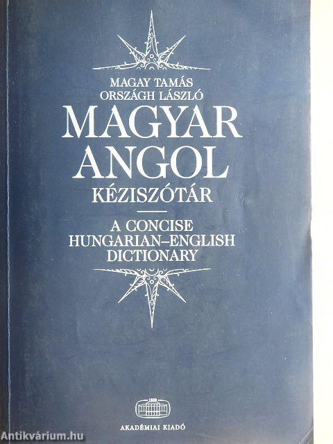 Magyar-angol kéziszótár