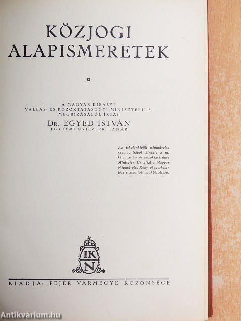 Közjogi alapismeretek