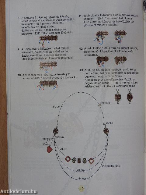 Gyöngyfűzés Swarovski Elements kristályokkal
