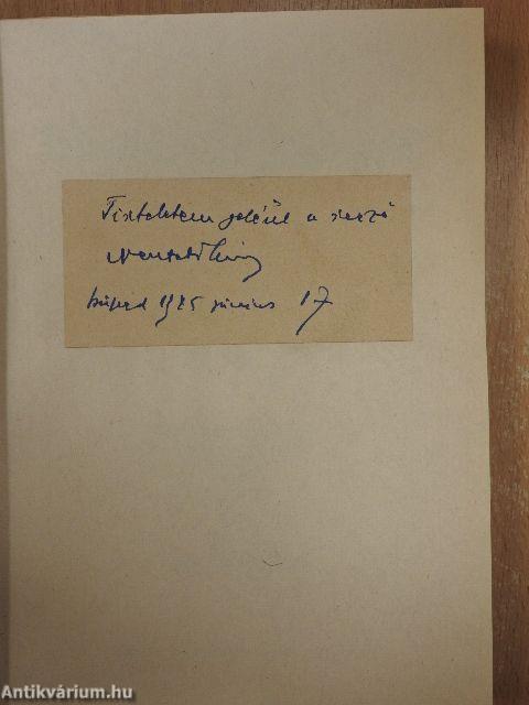 A természettudomány járatlan útjain (dedikált példány)