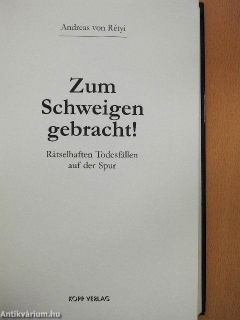 Zum Schweigen gebracht!