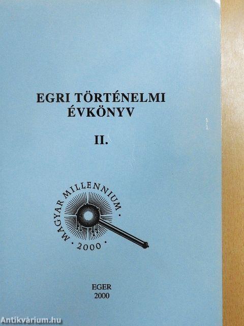 Egri Történelmi Évkönyv II.