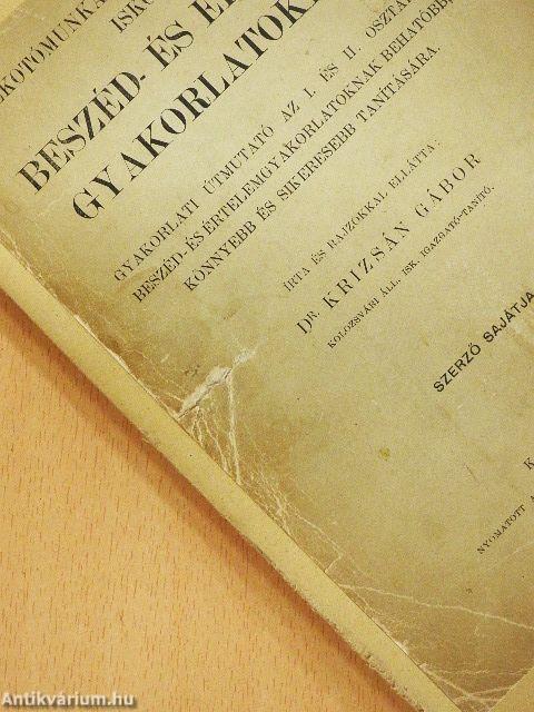 Alkotómunka és rajz az elemi iskolai beszéd- és értelemgyakorlatokban