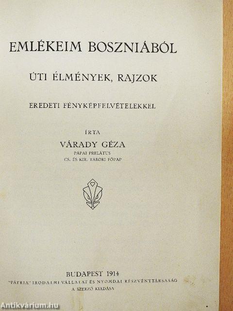 Emlékeim Boszniából