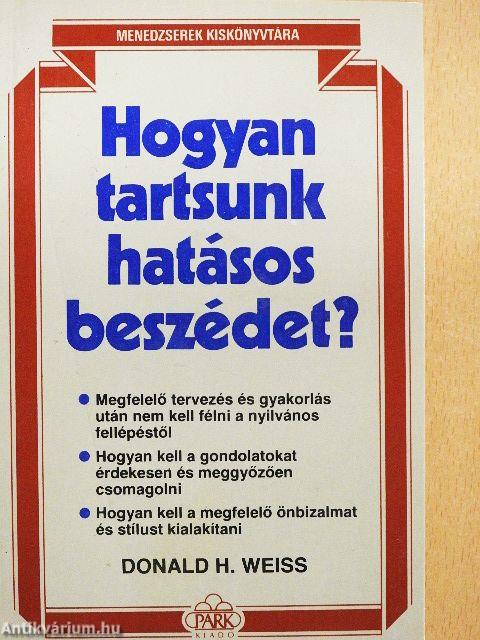 Hogyan tartsunk hatásos beszédet?