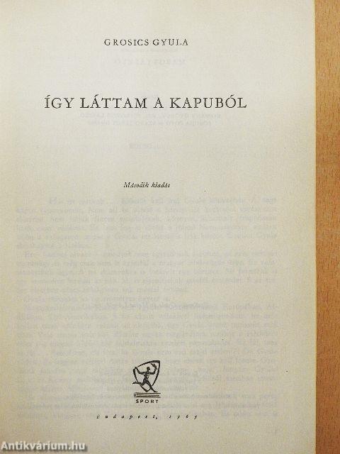 Így láttam a kapuból