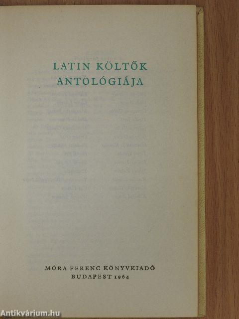 Latin költők antológiája
