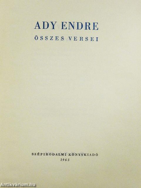 Ady Endre összes versei I-II.