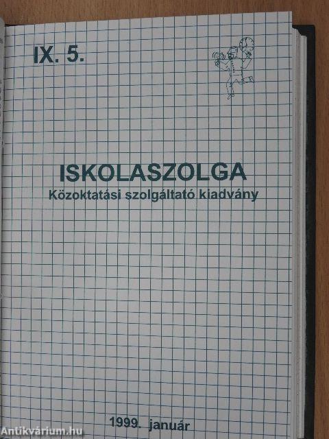 Iskolaszolga 1998. szeptember - 1999. június
