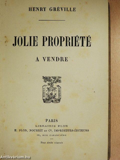 Jolie propriété a vendre
