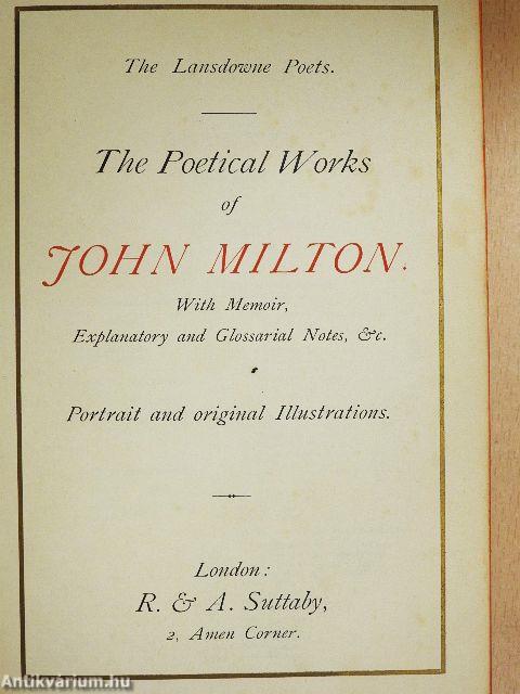 The Poetical Works of John Milton