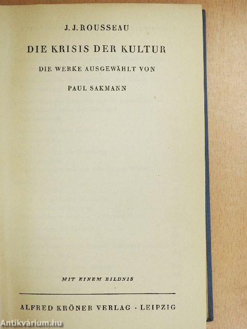 Die Krisis der Kultur