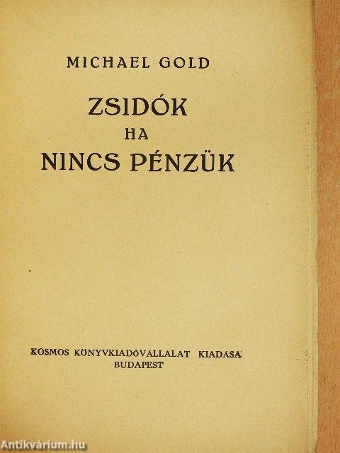 Zsidók ha nincs pénzük