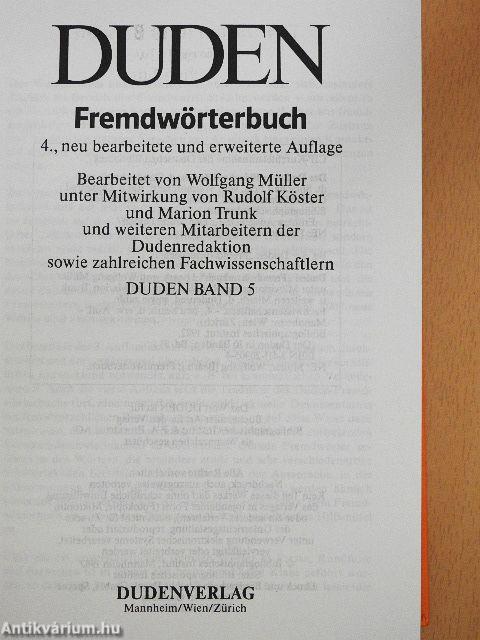 Duden 5 - Das Fremdwörterbuch