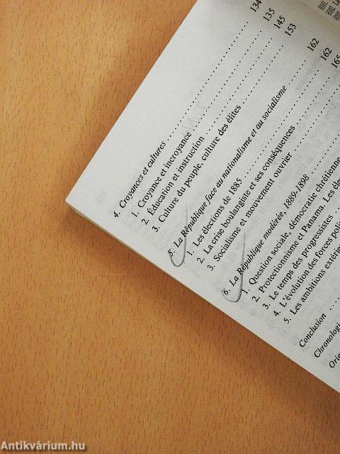 Les débuts de la Troisiéme République 1871-1898