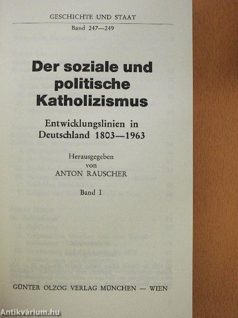 Der soziale und politische Katholizismus 1.