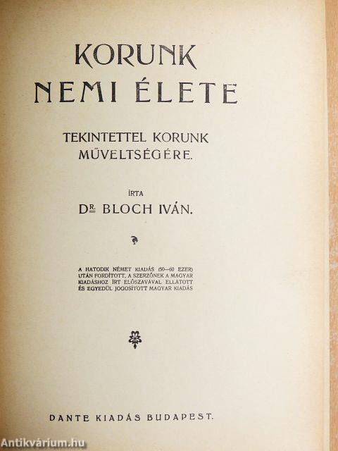 Korunk nemi élete