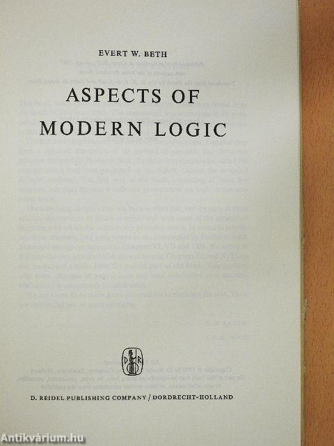 Aspects of Modern Logic
