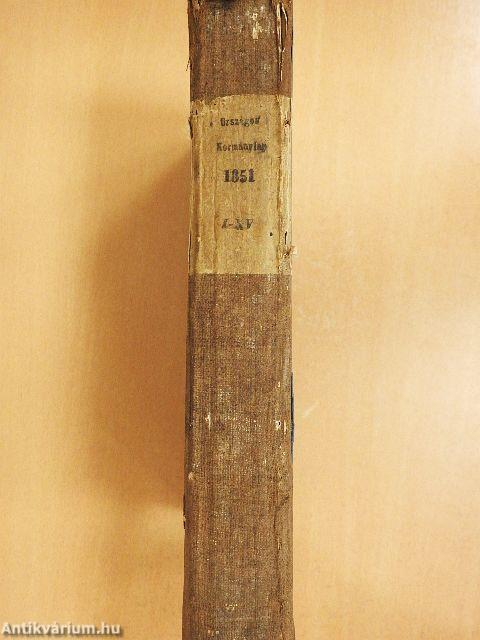 Magyarkoronaországot illető országos törvény- és kormánylap II/1.