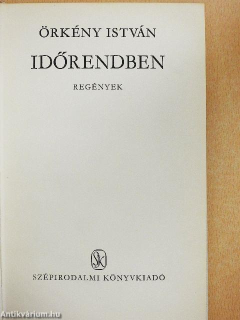 Időrendben - Regények